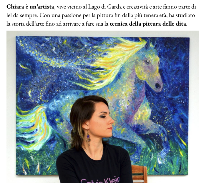 L’arte di Chiara Magni: dipingere con le dita