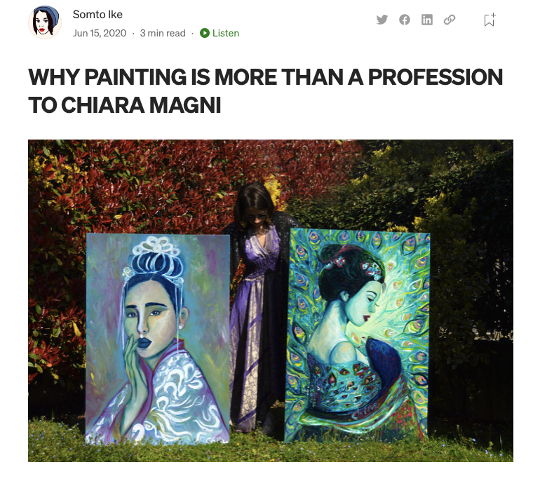 Why Painting is More than a Profession to Chiara Magni