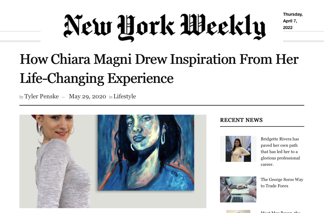 How Chiara Magni Drew Inspiration From Her Life-Changing Experience