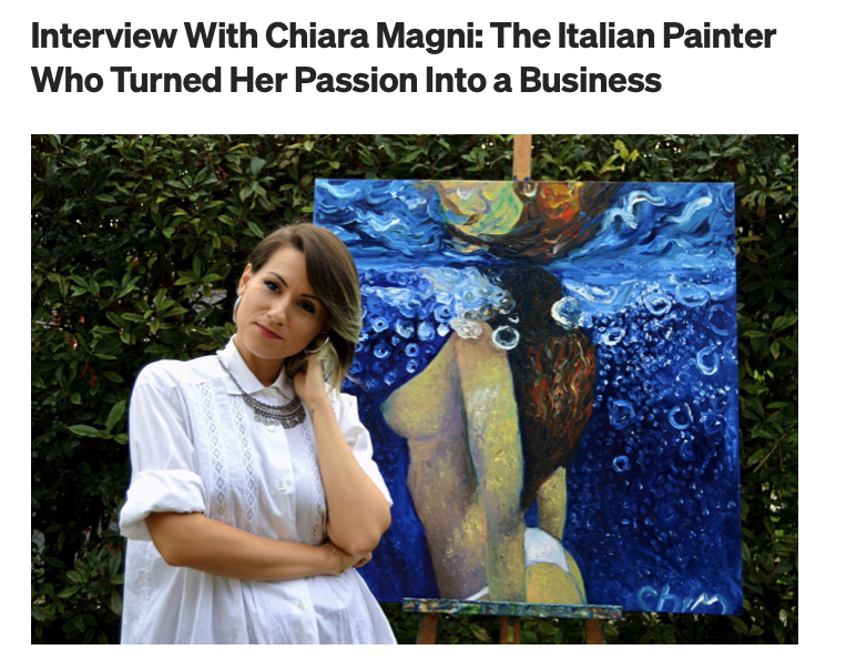 Interview With Chiara Magni: The Italian Painter Who Turned Her Passion Into a Business