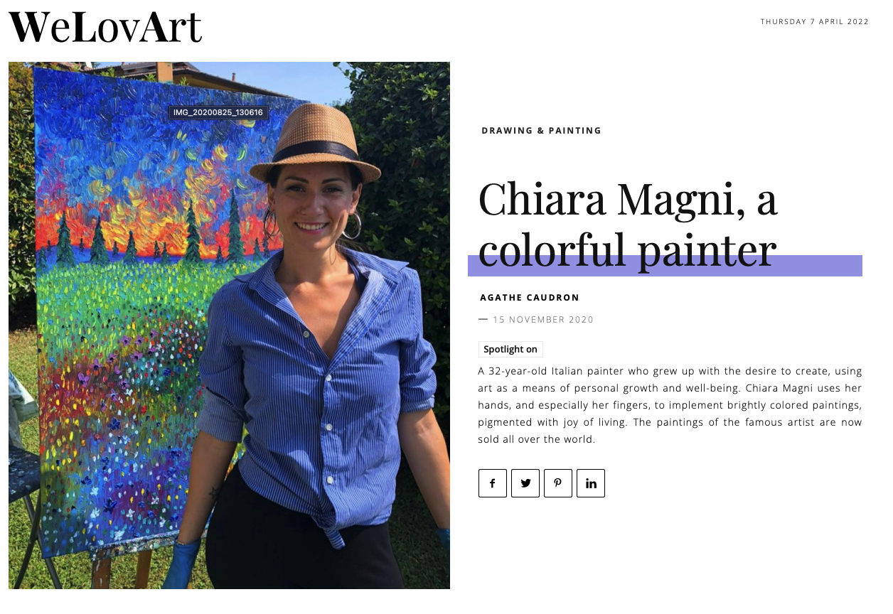 Chiara Magni, a colorful painter