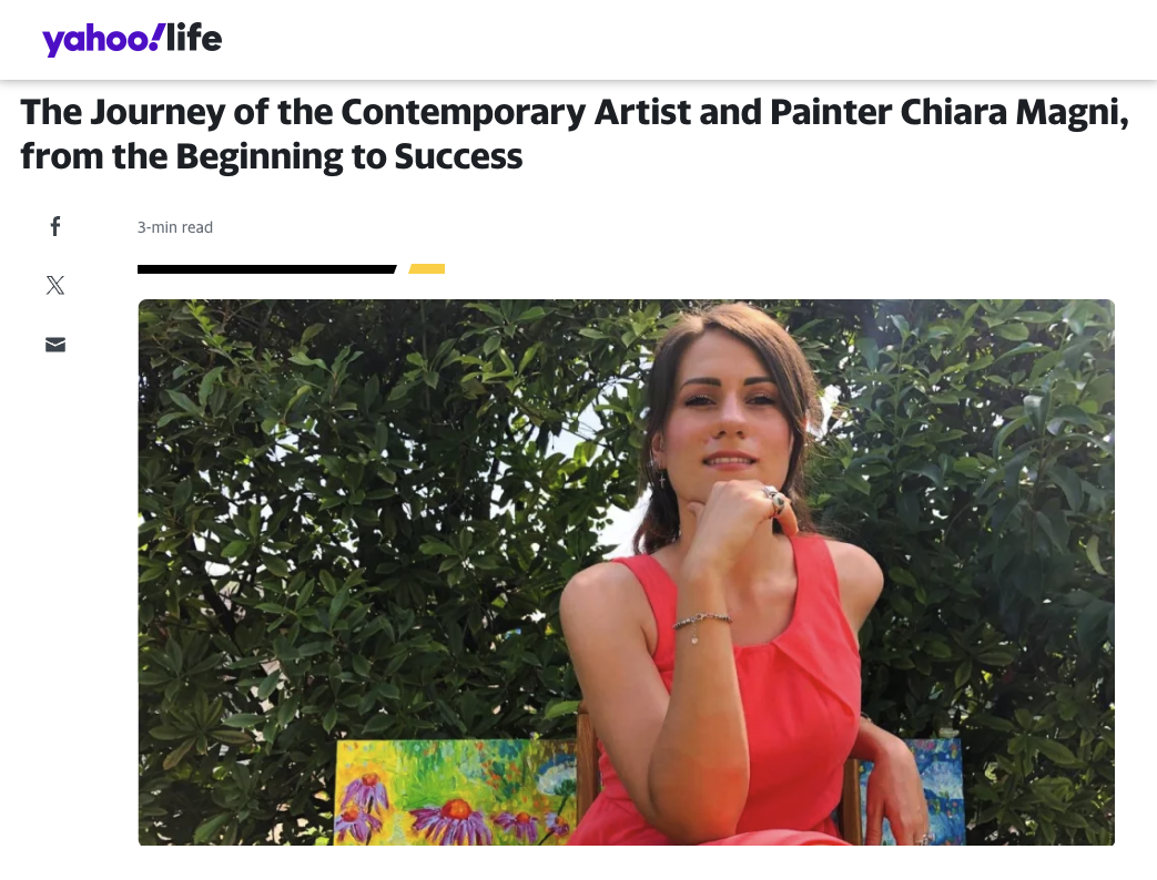 The Journey of the Contemporary Artist and Painter Chiara Magni, from the Beginning to Success